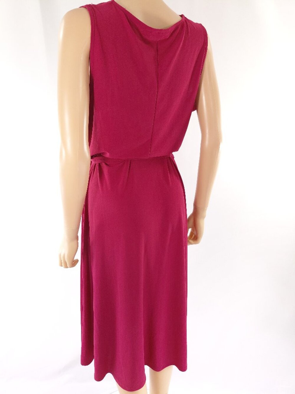 APT 9 Dress Sleeveless V Neck Belted Swing Skirt Midi XL - Picture 4 of 4
